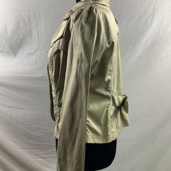 Fall/Spring Olive Colour Crop Jacket - Picture 3 of 4